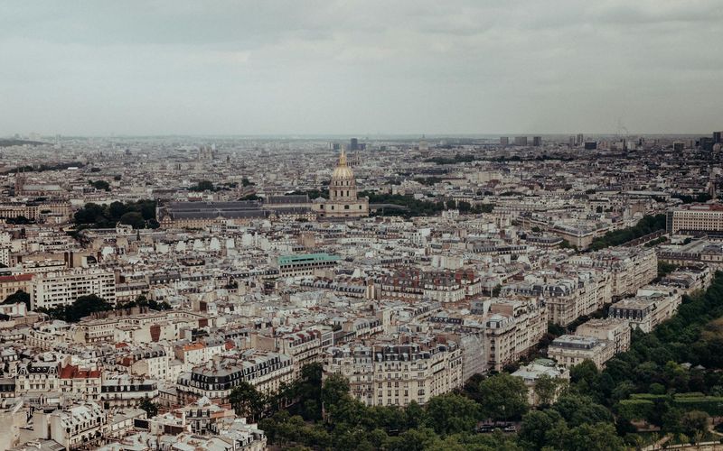 A wide panoramic shot showing the flow of movement from one position to another.